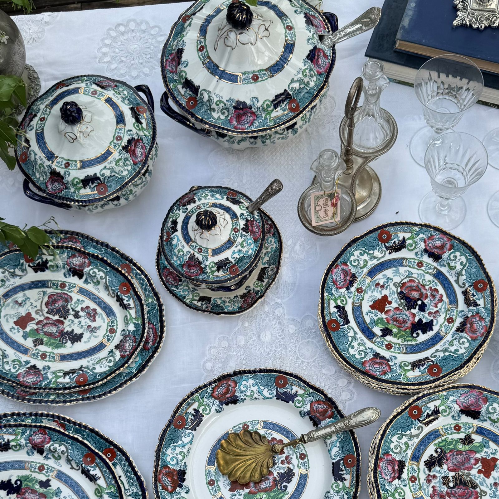 Serviço para Jantar em faiança Inglesa Wood & Sons