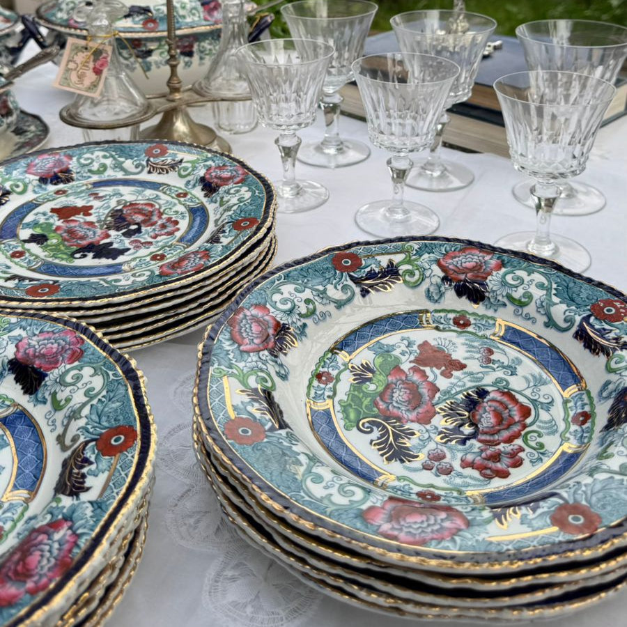 Serviço para Jantar em faiança Inglesa Wood & Sons