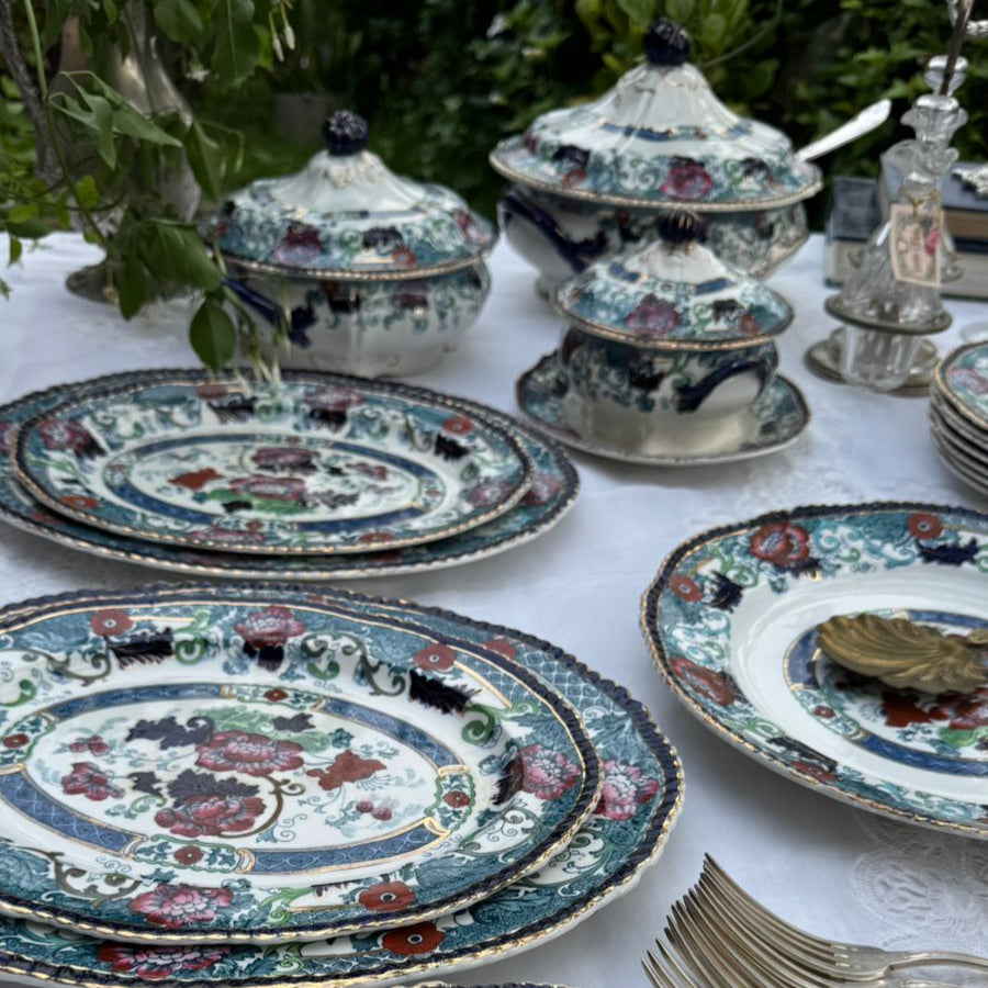 Serviço para Jantar em faiança Inglesa Wood & Sons