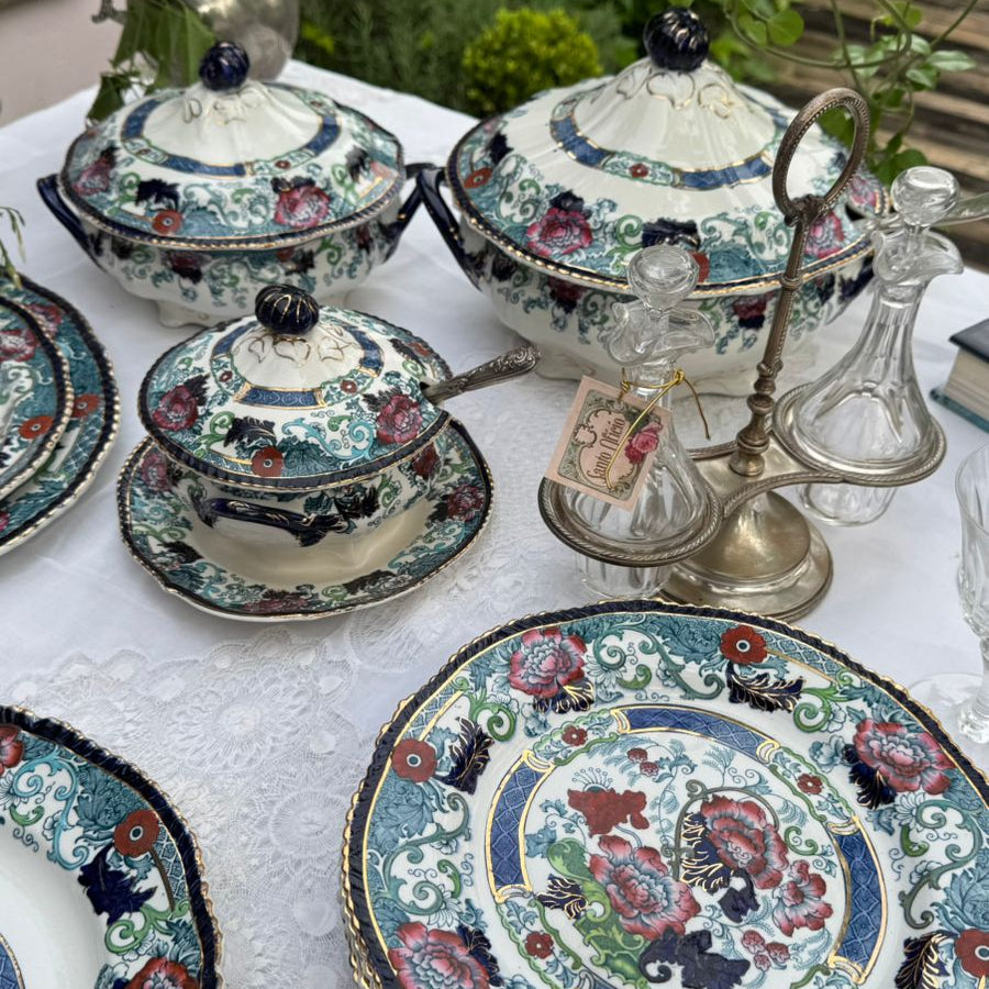 Serviço para Jantar em faiança Inglesa Wood & Sons