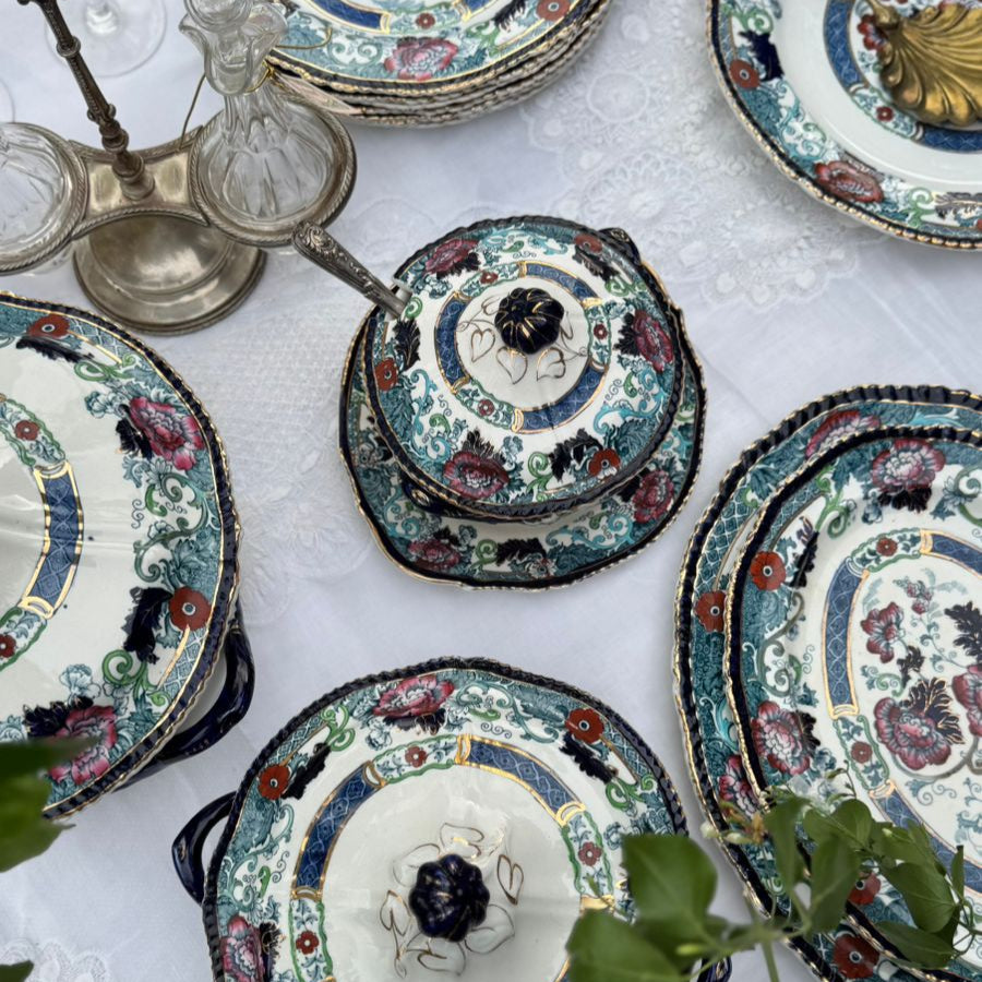 Serviço para Jantar em faiança Inglesa Wood & Sons