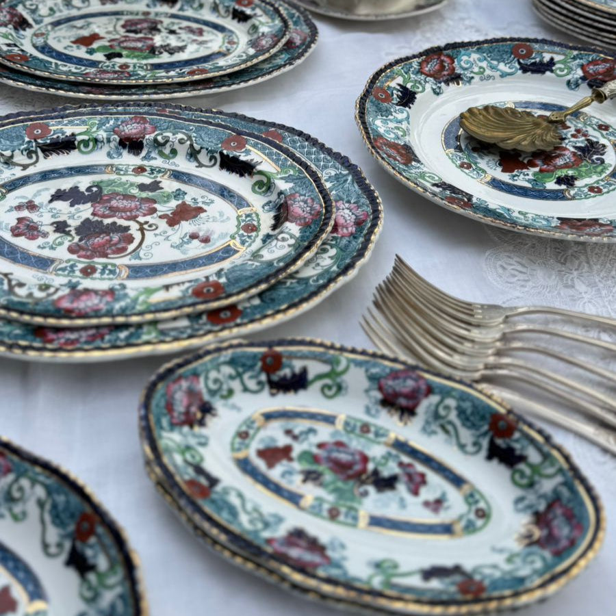 Serviço para Jantar em faiança Inglesa Wood & Sons