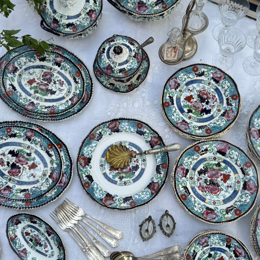 Serviço para Jantar em faiança Inglesa Wood & Sons