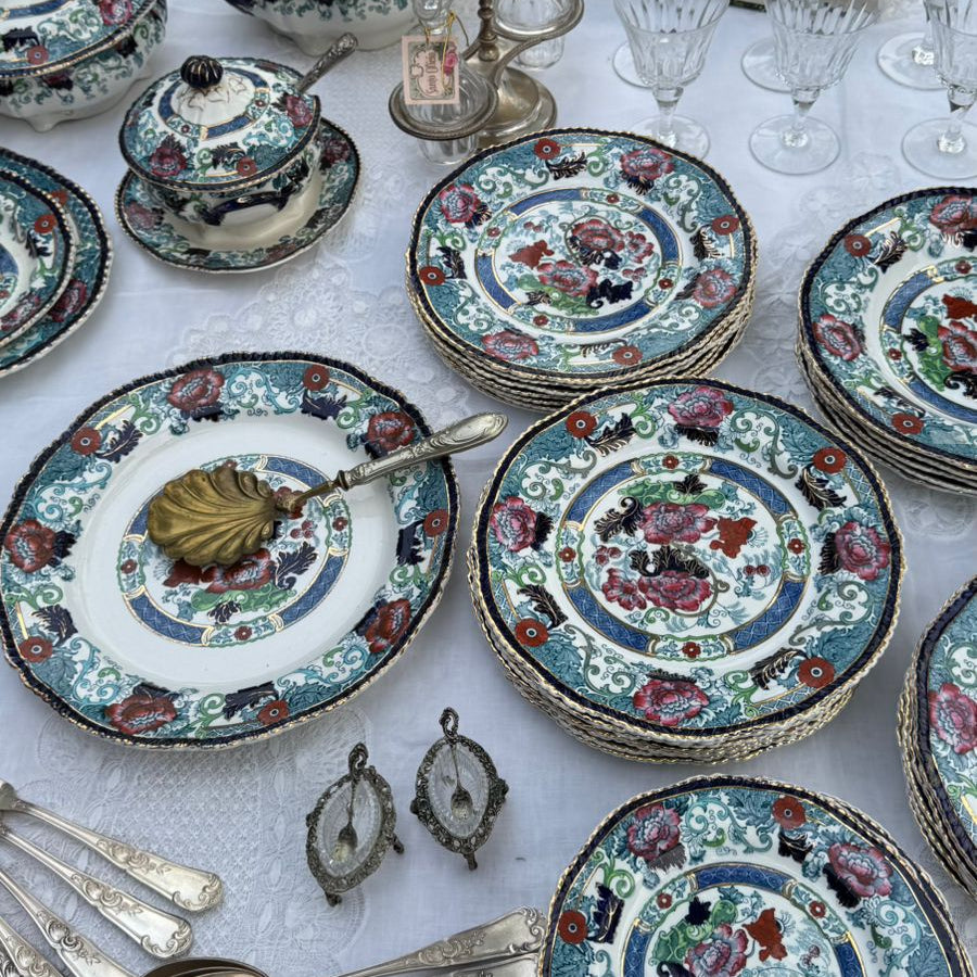 Serviço para Jantar em faiança Inglesa Wood & Sons
