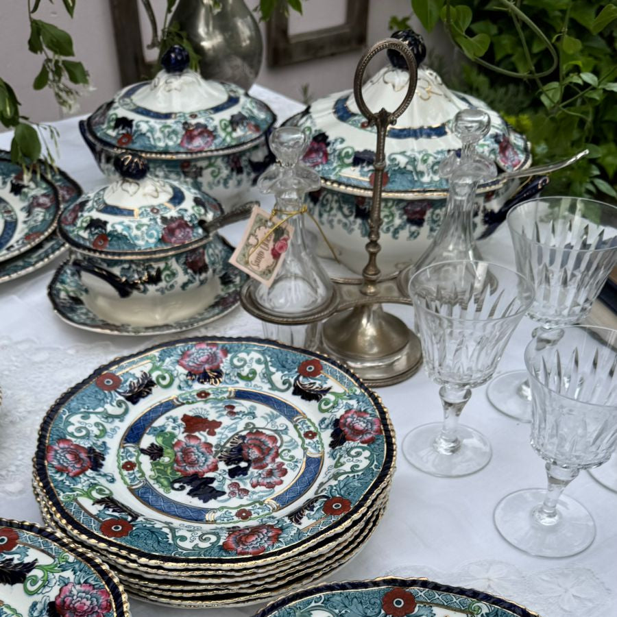 Serviço para Jantar em faiança Inglesa Wood & Sons
