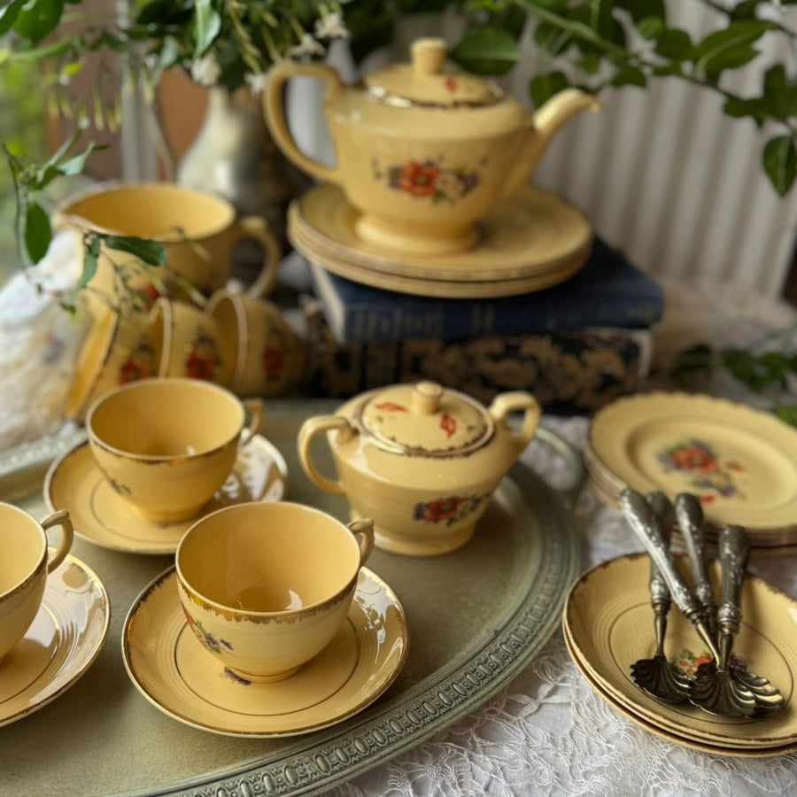 Serviço para Chá Wood´s Ware Jasmine