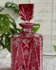 Garrafa Cristal vermelha