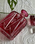 Garrafa Cristal vermelha