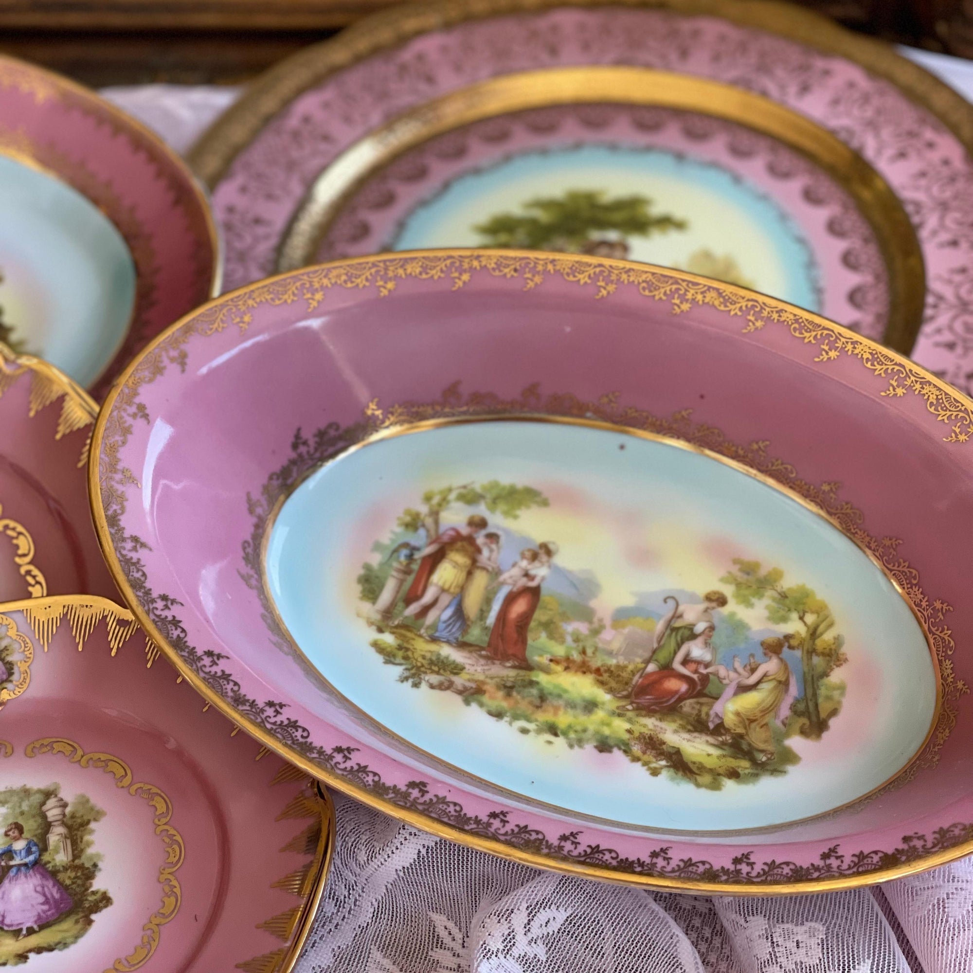 Travessa Oval Funda Cenas Galantes