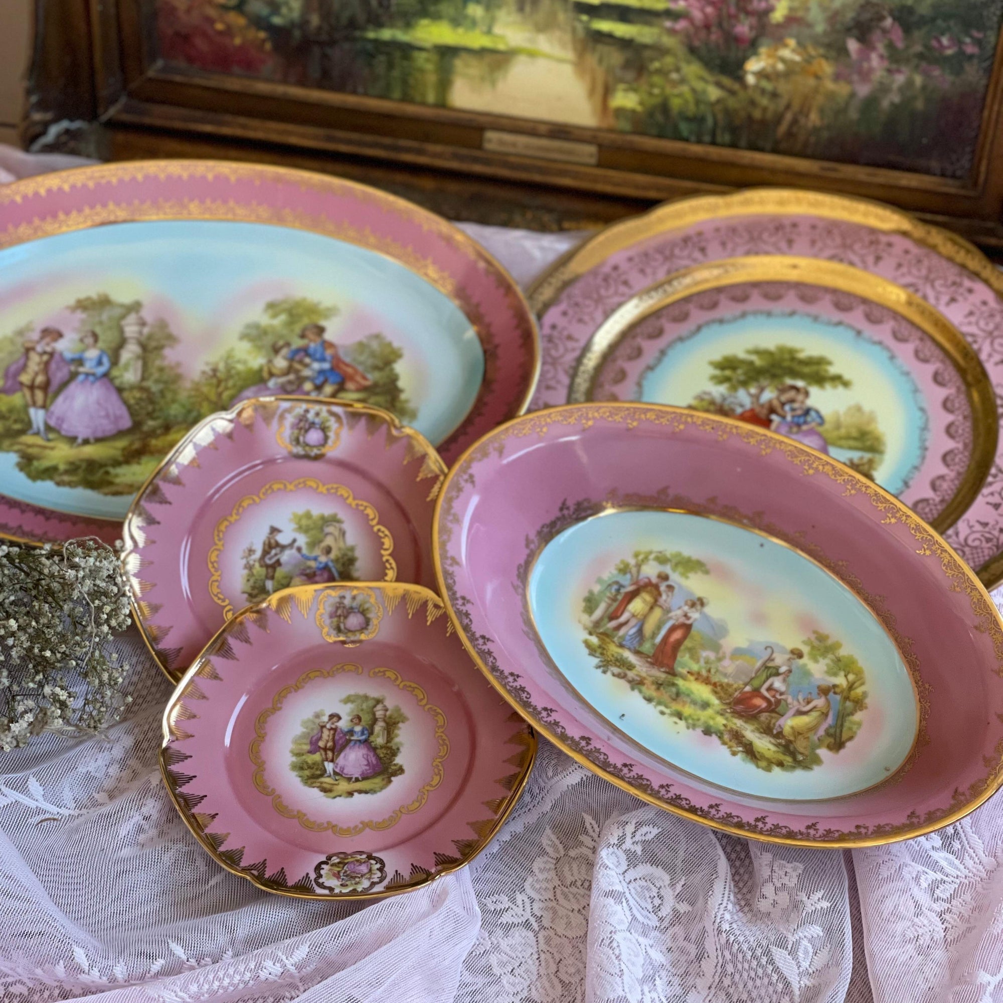 Travessa Oval Funda Cenas Galantes