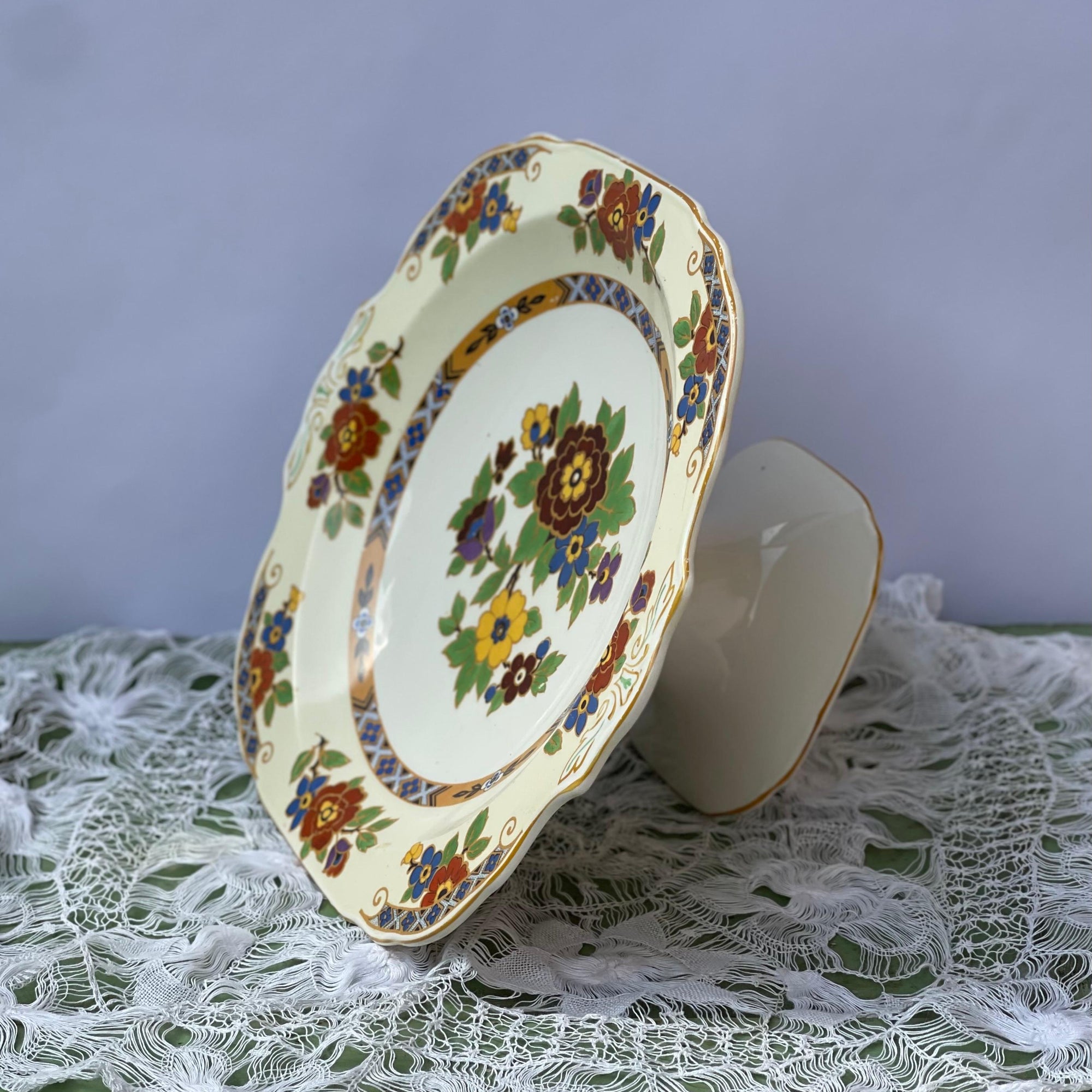 Prato para Bolo com pé Grindley