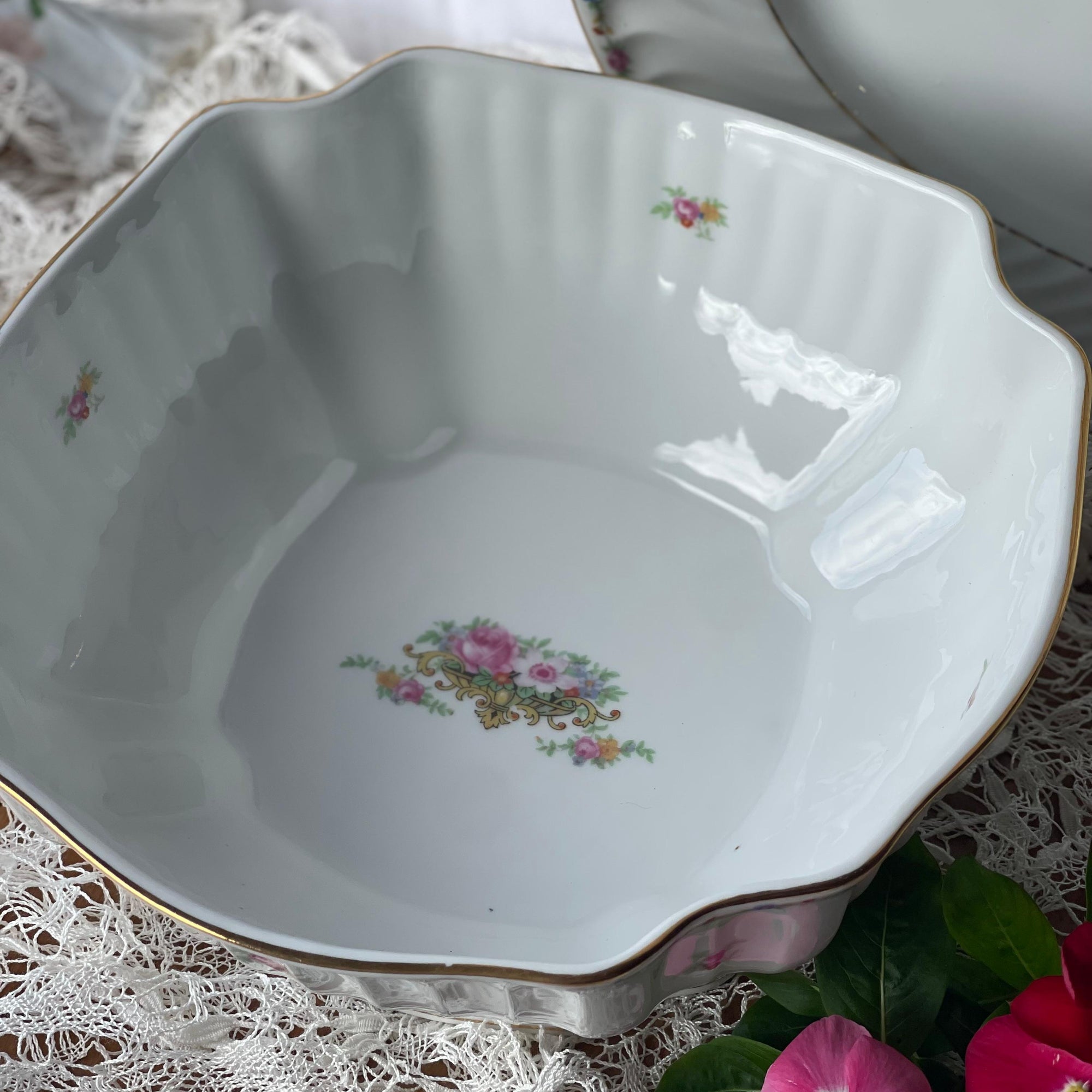 Saladeira com pé Vista Alegre