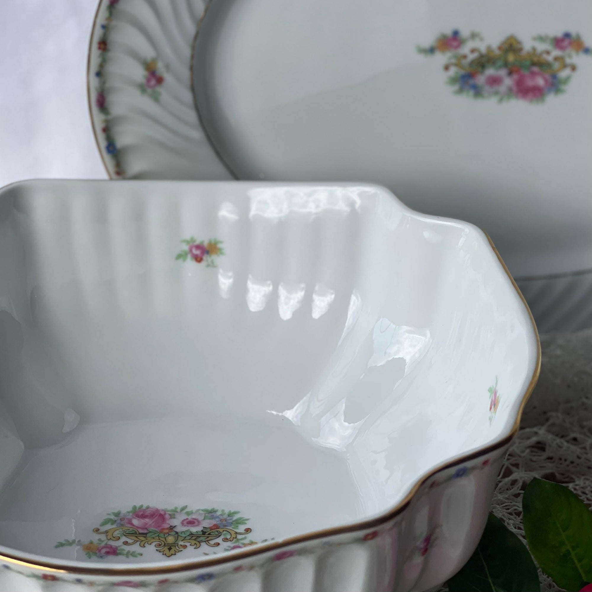 Saladeira com pé Vista Alegre