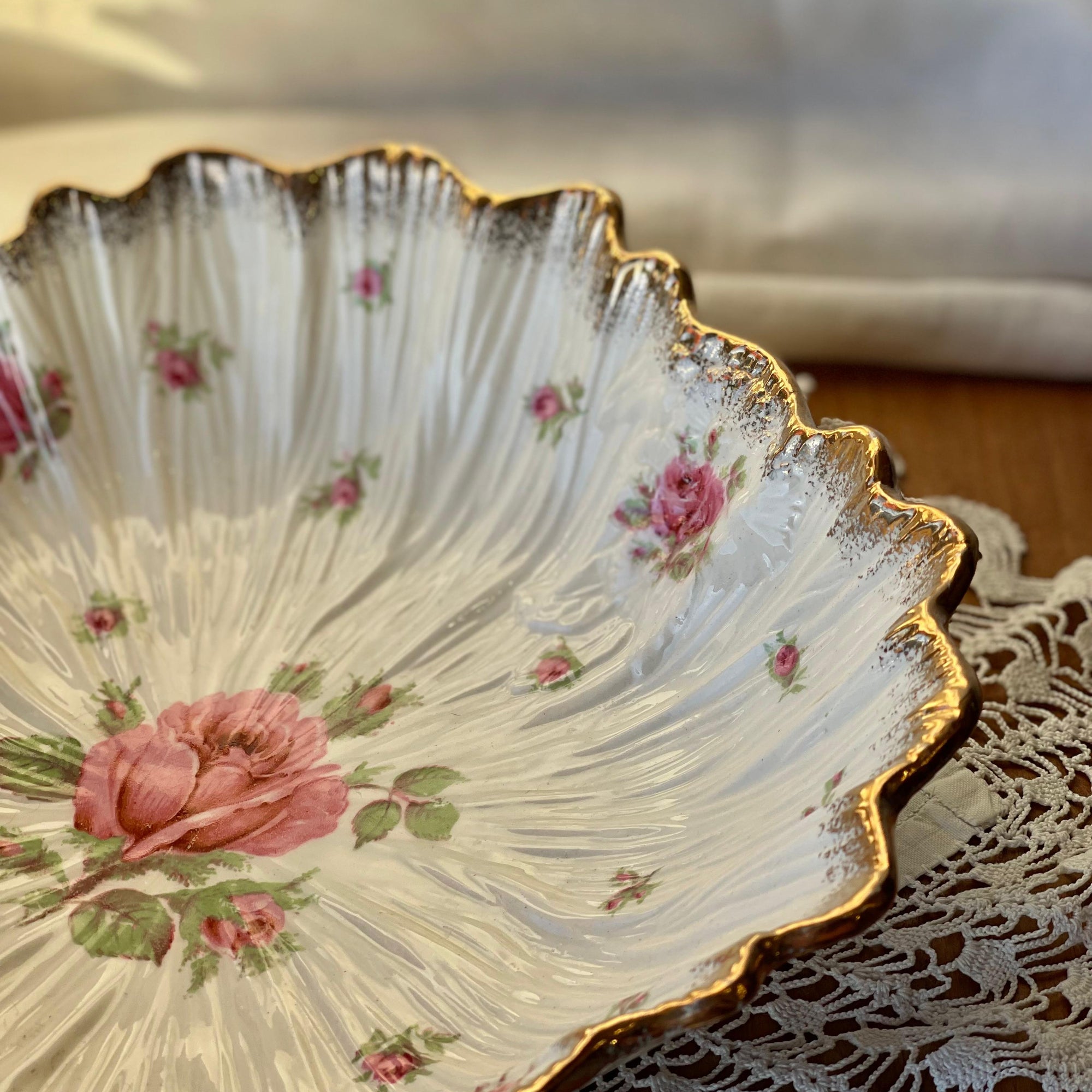 Saladeira com Colher Crown Ducal