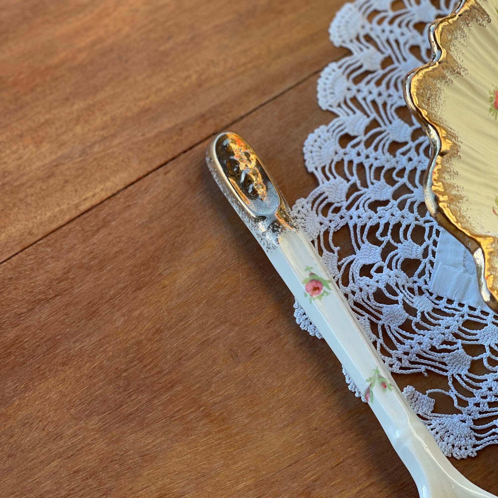 Saladeira com Colher Crown Ducal