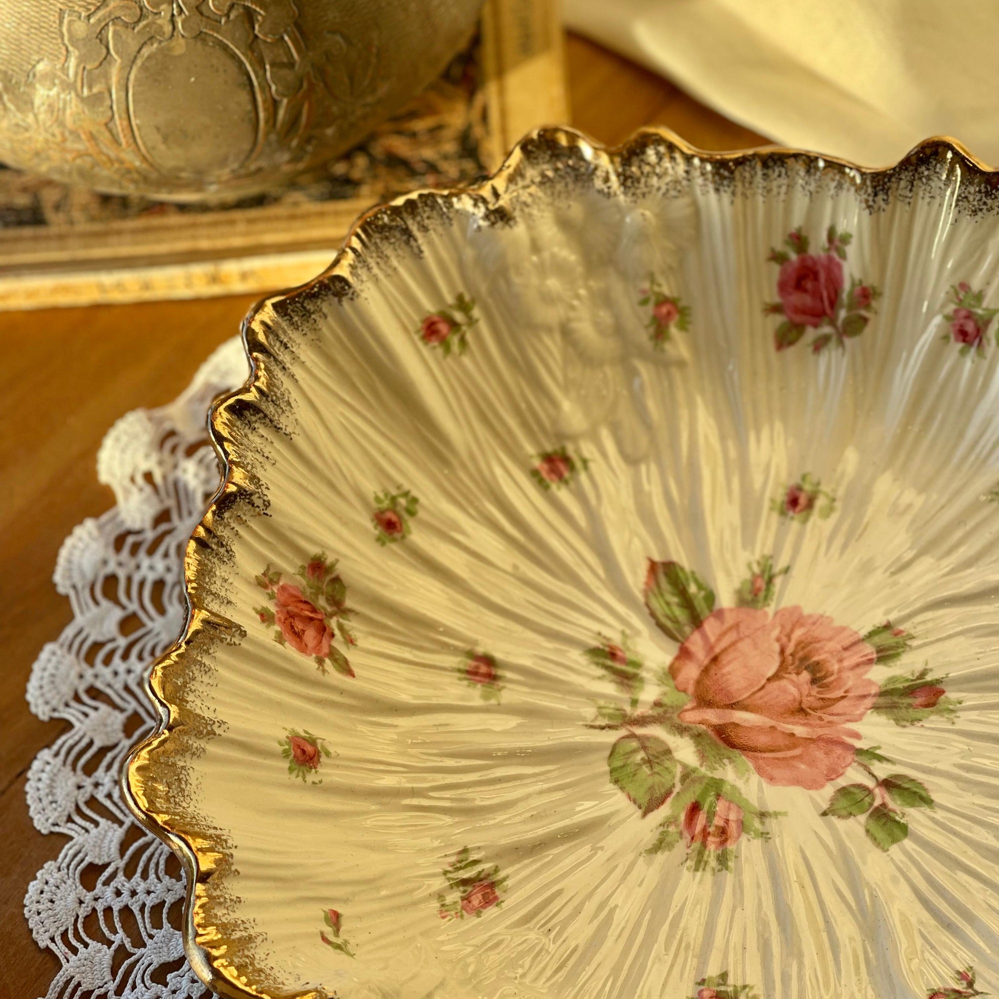 Saladeira com Colher Crown Ducal