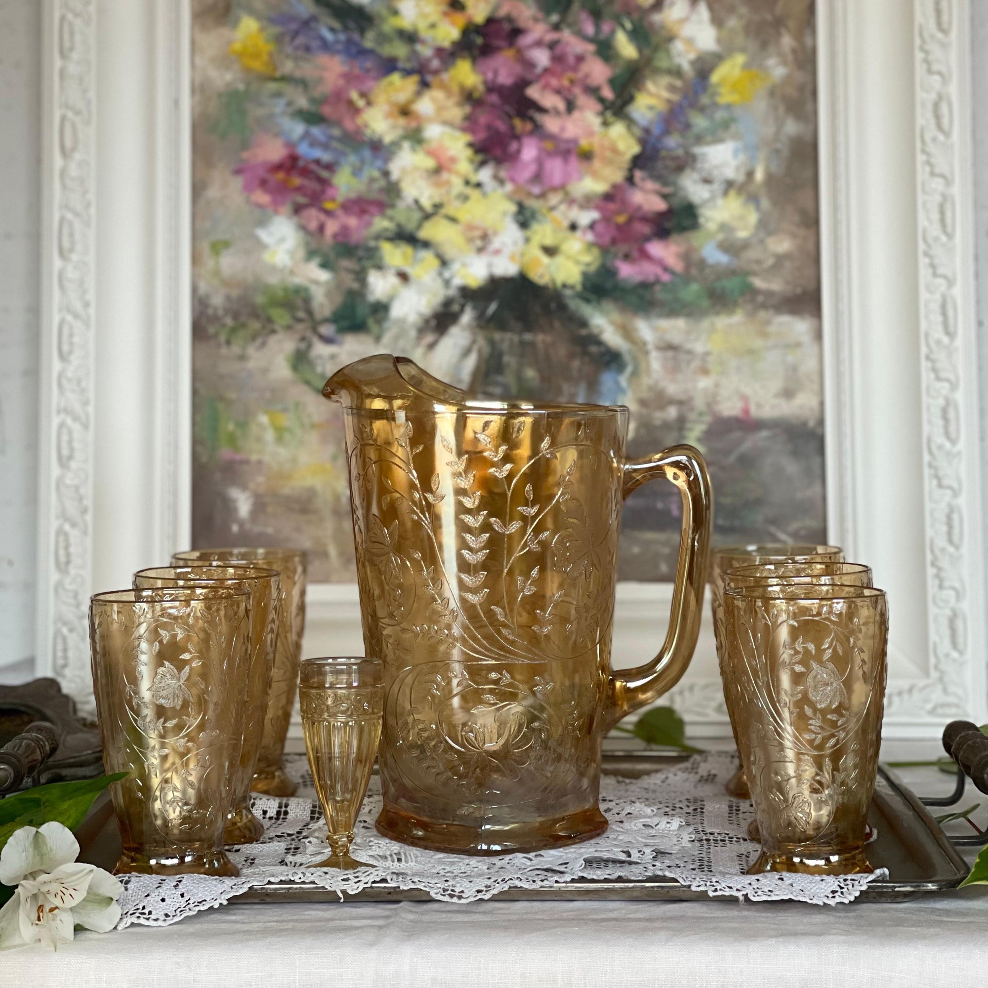 Jarra Carnival Glass