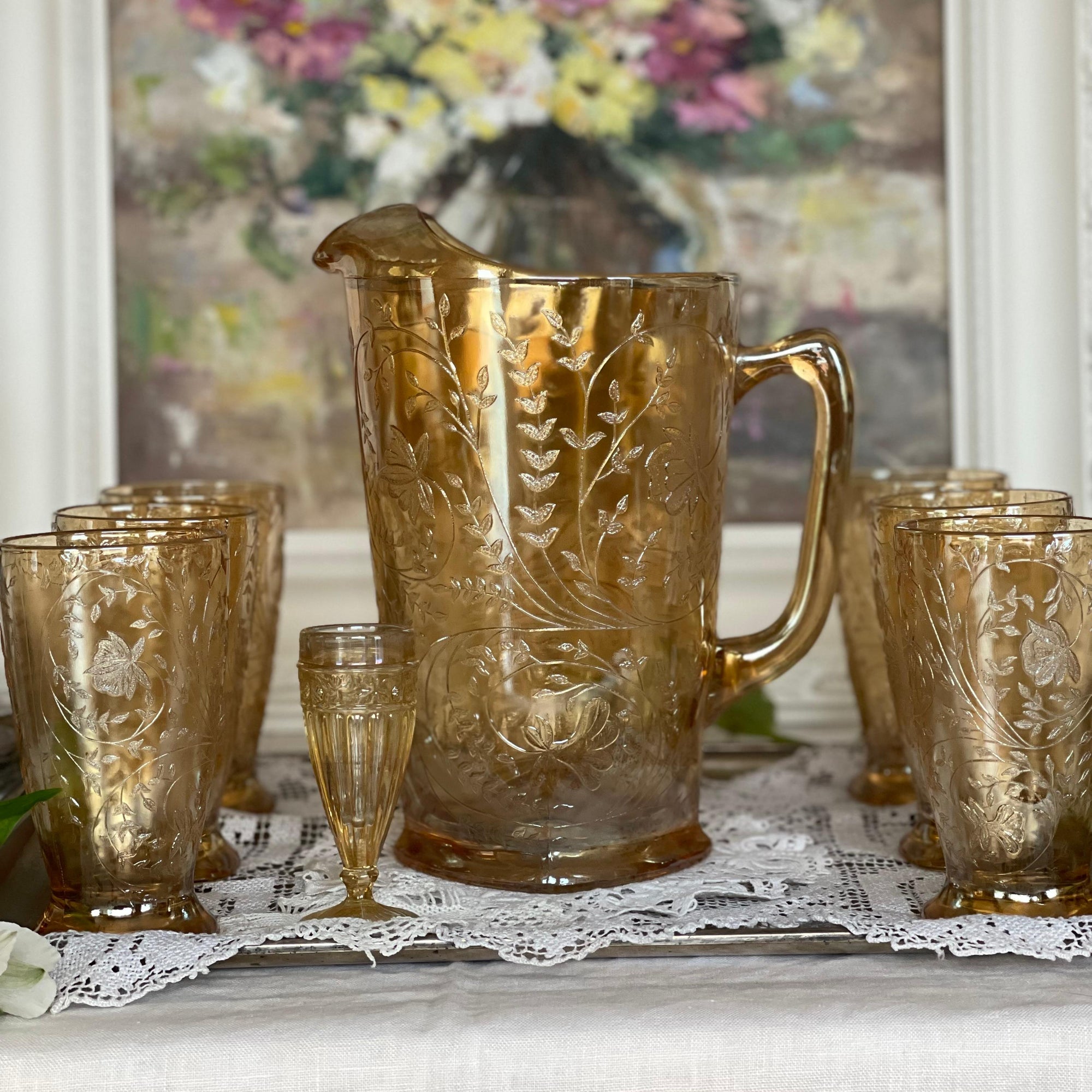 Jarra Carnival Glass