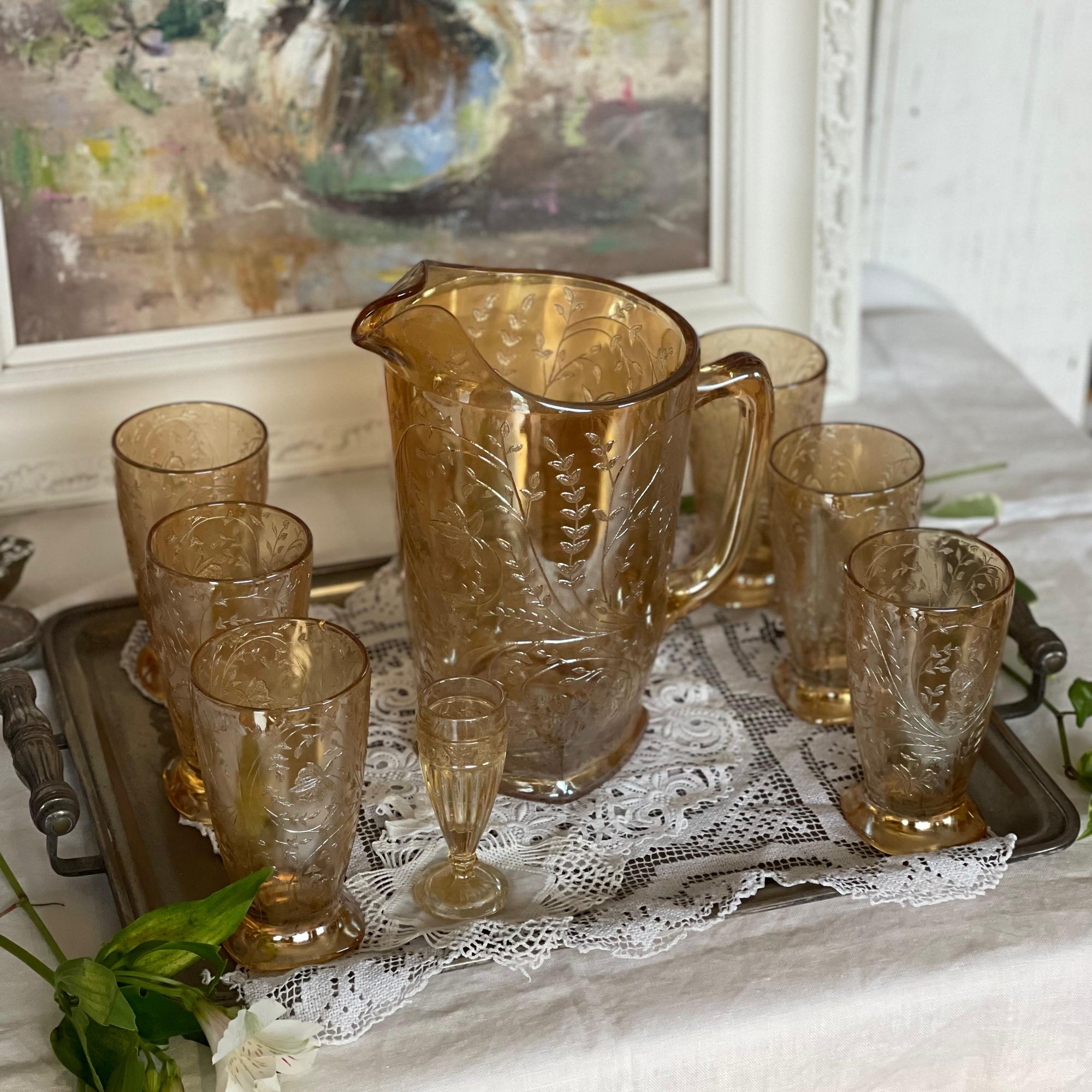 Jarra Carnival Glass