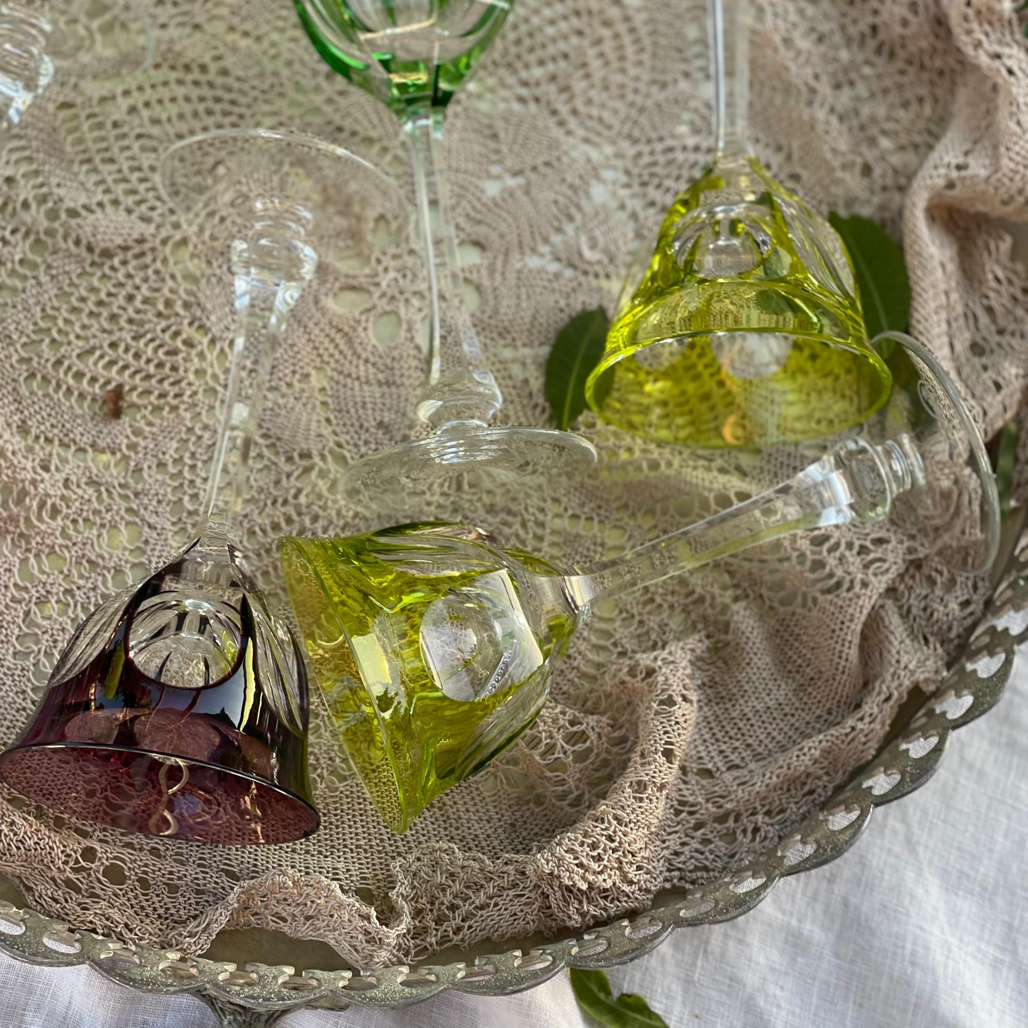Taça Cristal Moser Verde