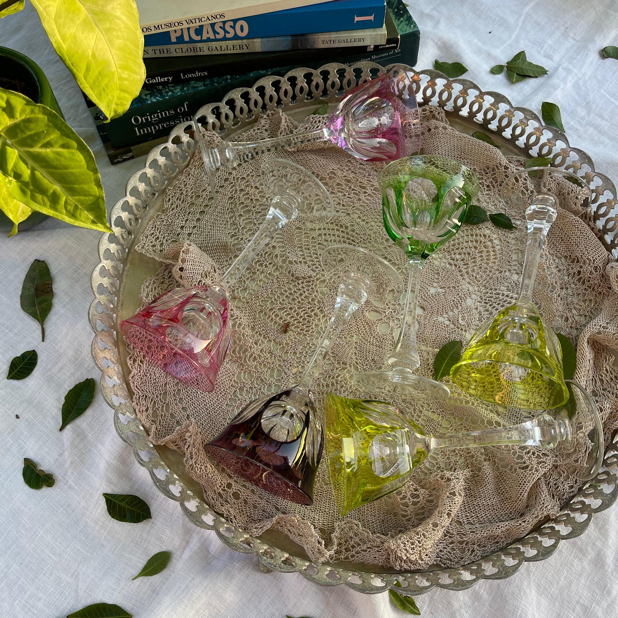 Taça Cristal Moser Rosa