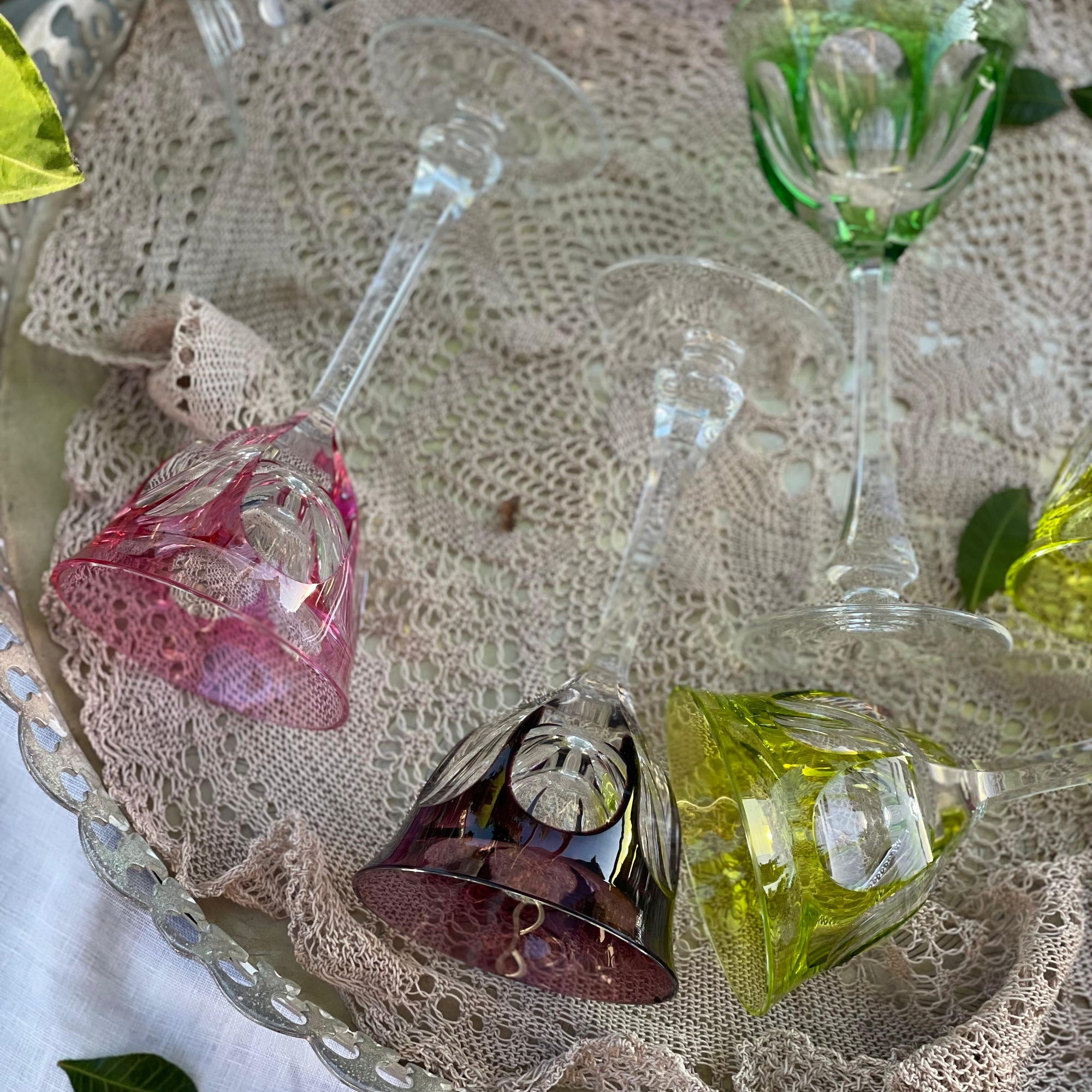 Taça Cristal Moser Rosa
