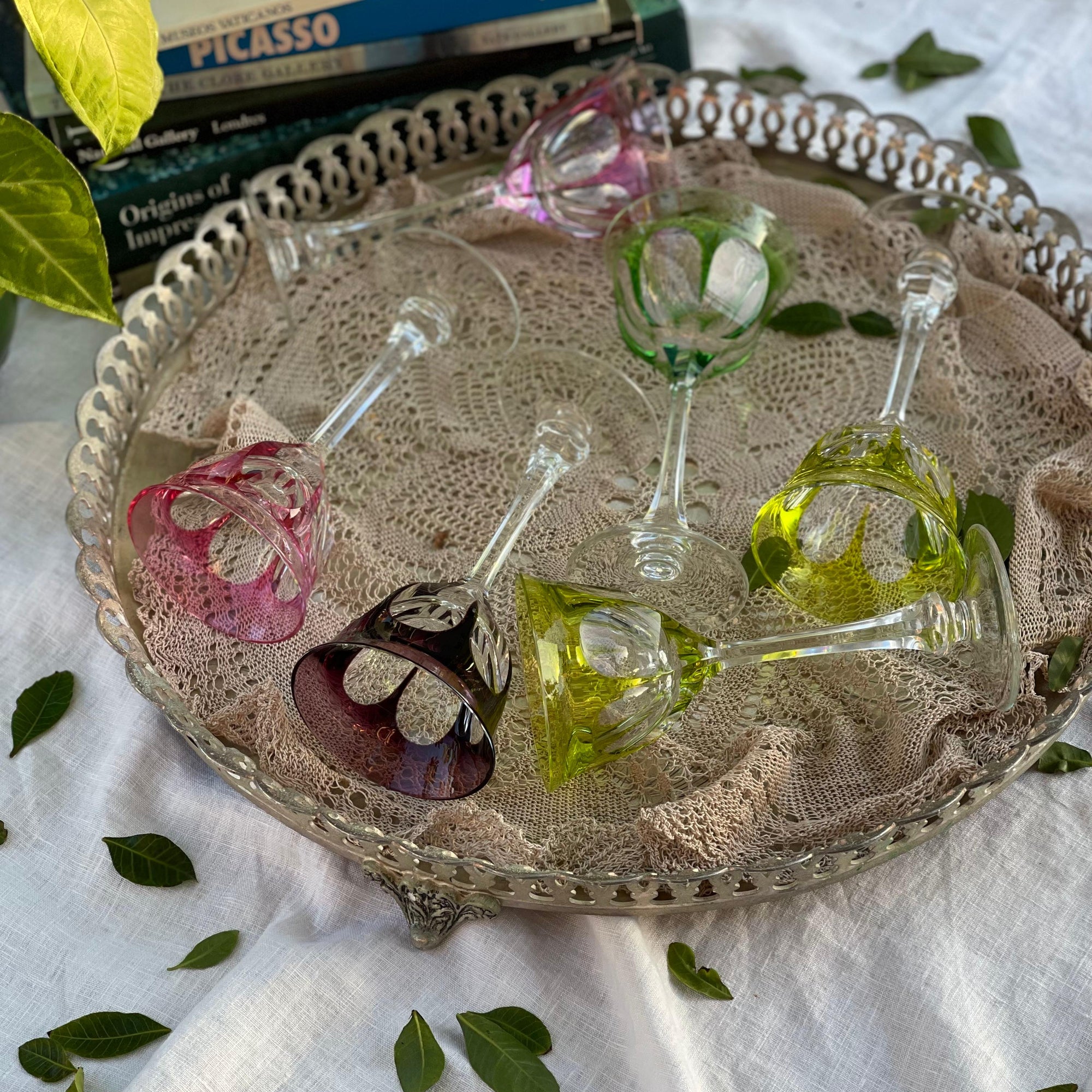 Taça Cristal Moser Rosa