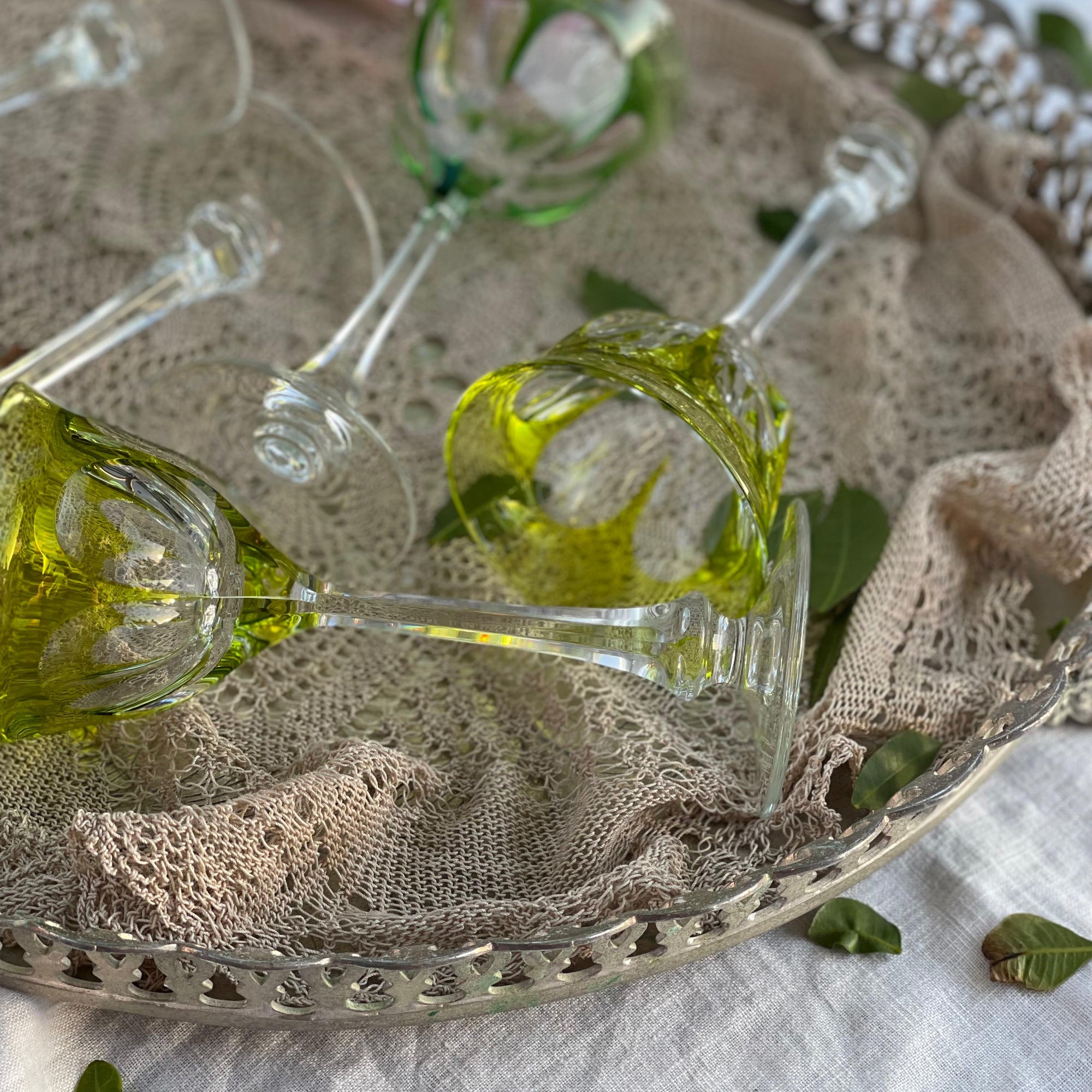 Taça Cristal Moser Verde