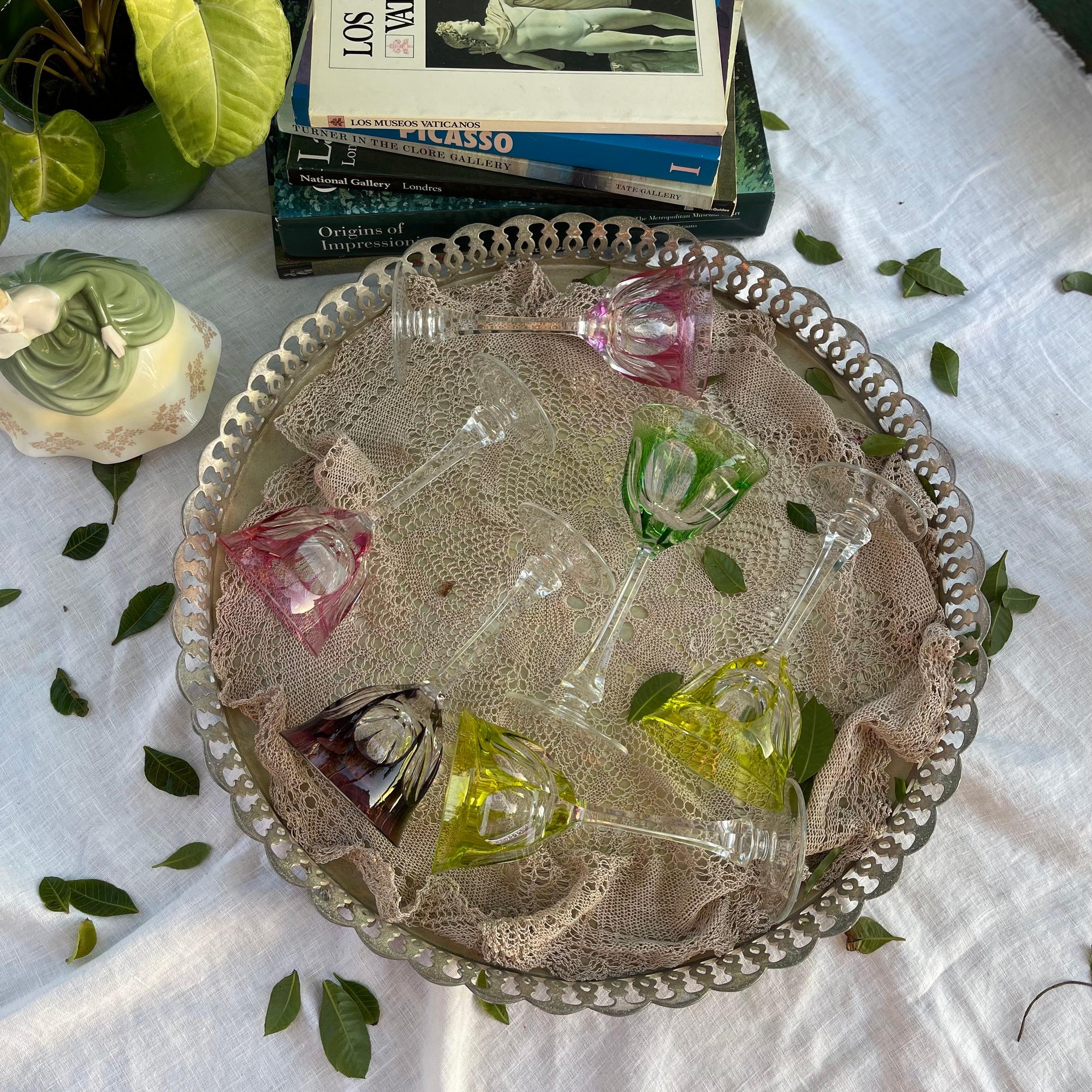 Taça Cristal Moser Rosa