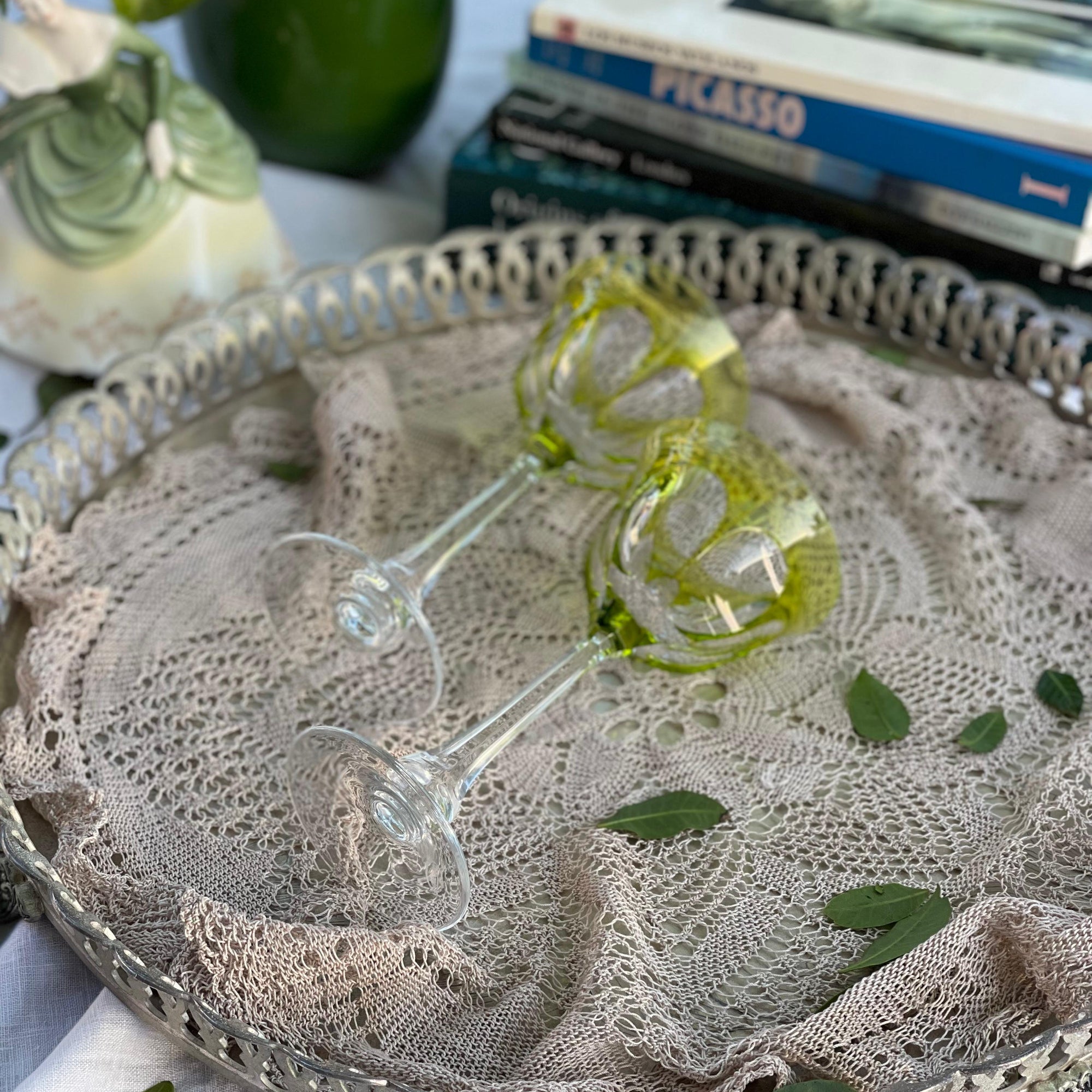 Taça Cristal Moser Verde