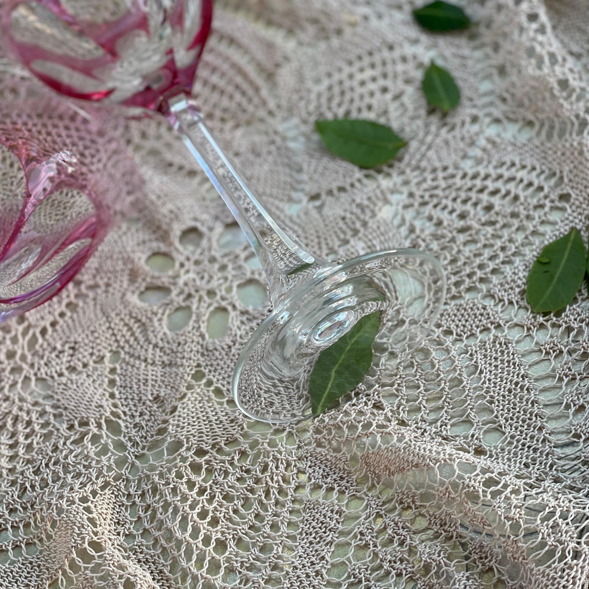 Taça Cristal Moser Rosa