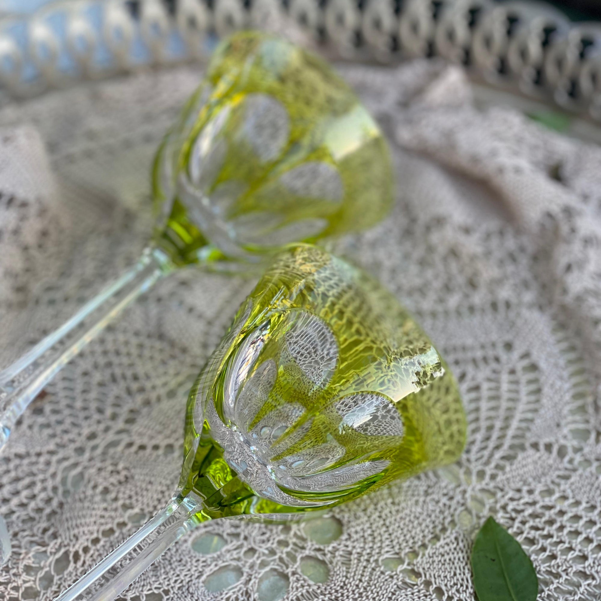 Taça Cristal Moser Verde