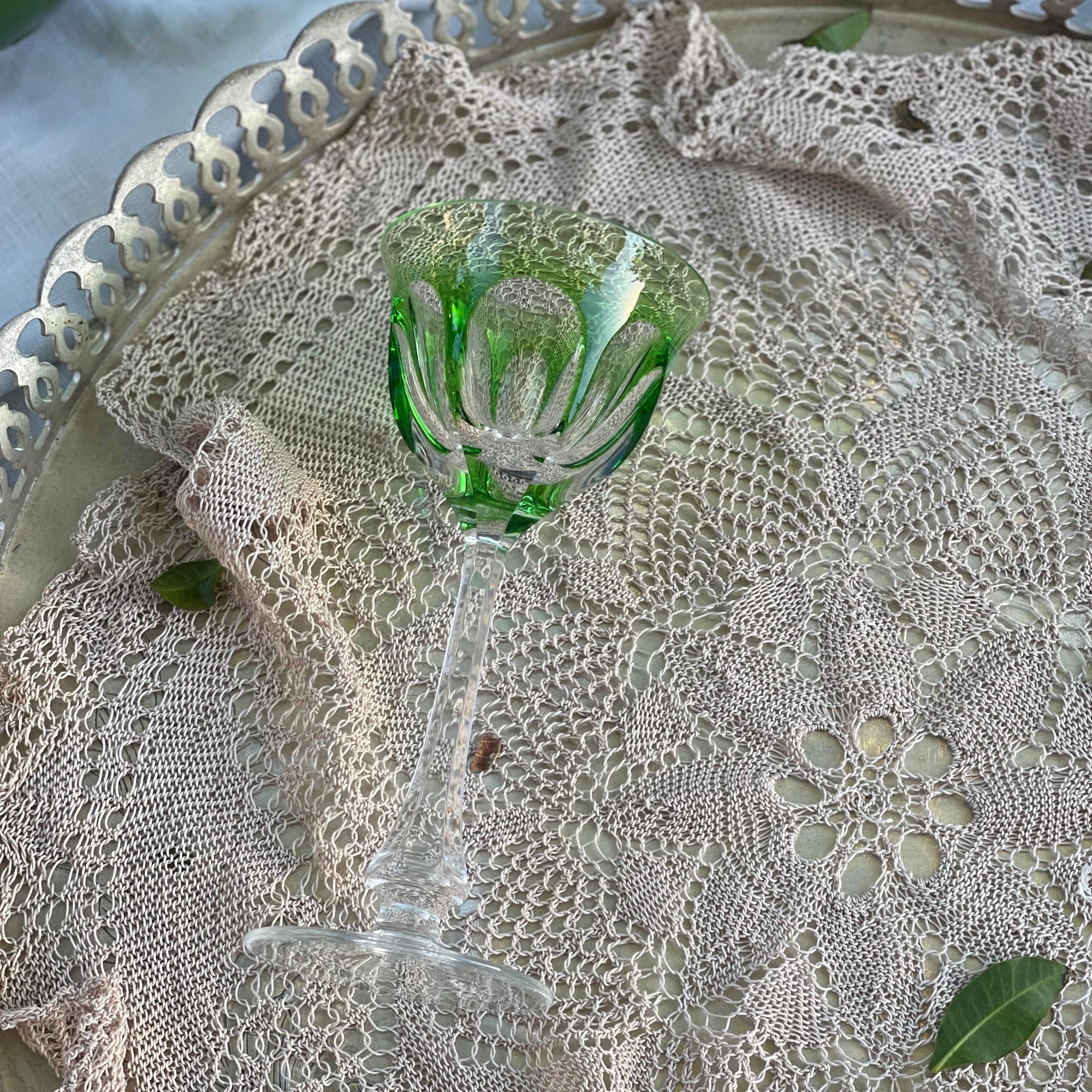 Taça Cristal Moser Verde