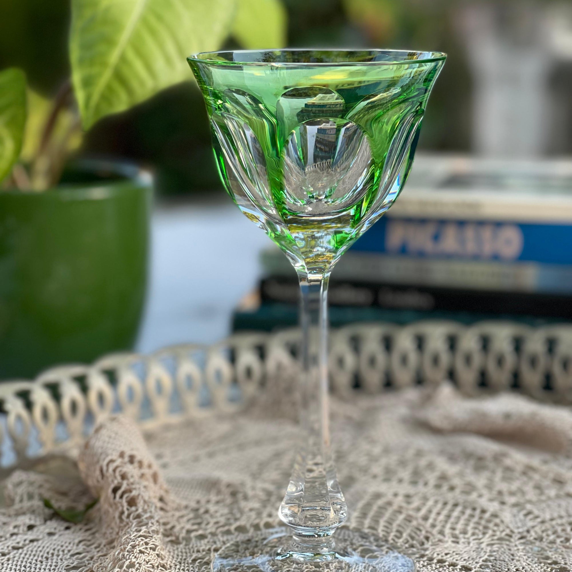 Taça Cristal Moser Verde